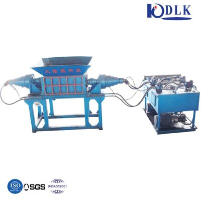 42CrMo Blade Double Shaft Shredder with PLC Control and Hydraulic Power for Plastic Recycling