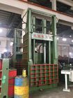 Button Control Waste Paper Baler Machine For Shopping Mall With Two Pin Plug