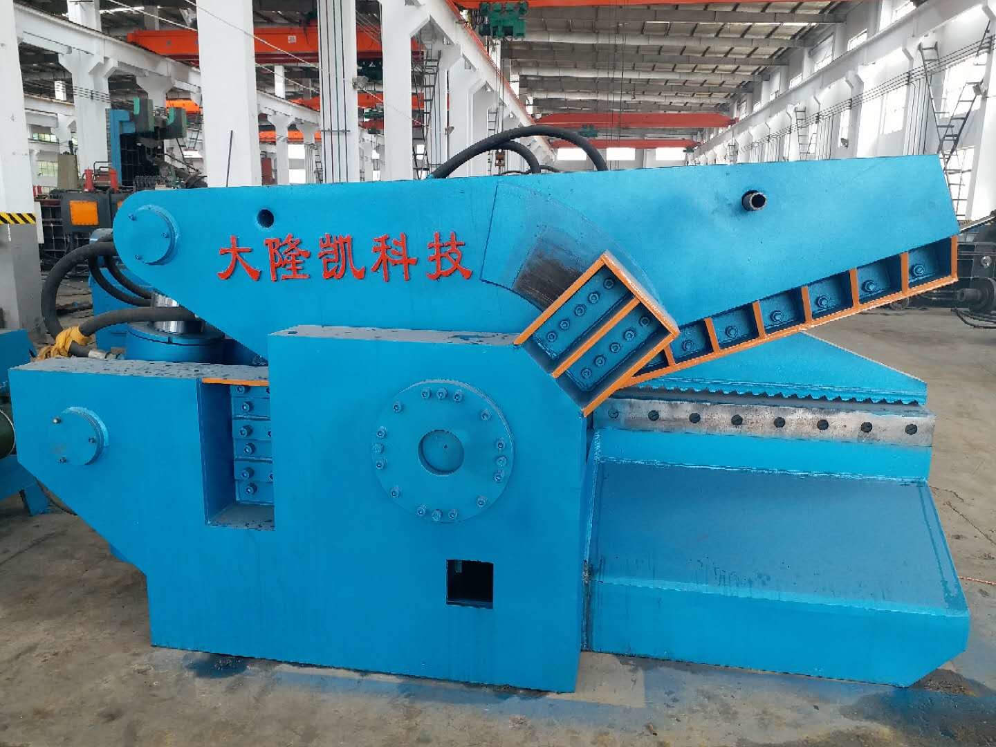 Blade Length 1200mm Alligator Metal Shear / Small Alligator Shear Blue