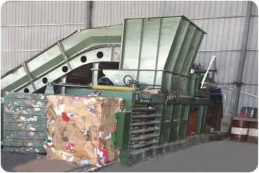 Plastic Plc Control Horizontal 37.5kw Horizontal Baler