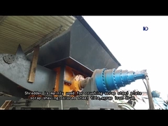 Twin Shaft Shredder Machine For Shredding Metal Oil Drum / Car Shell